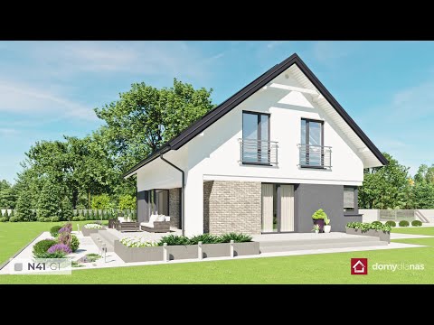 "N41-G1"- Projekt domu z poddaszem o pow. użytkowej 128 m2.