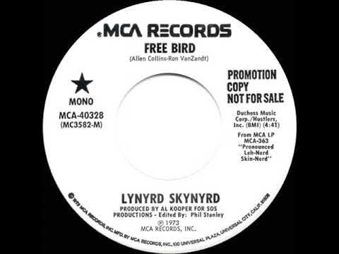 1975 Lynyrd Skynyrd - Free Bird (mono radio promo 45)