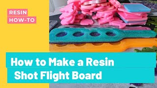 Resin shot glass flight board-how to pour it using alcohol ink