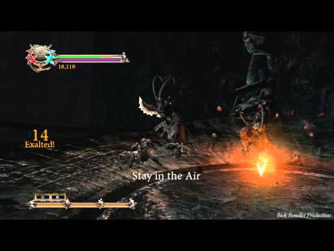 Dante's Inferno Fraud Malebolge Challenge #4 Stay in Air 8 Seconds Kill 2 Enemies While Doing So