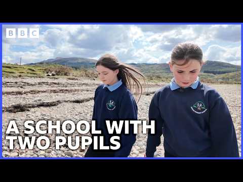 Inside the tiny Highland school with just two pupils | BBC Scotland News