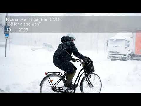 Nya snövarningar från SMHI: ”Gäller att se upp”