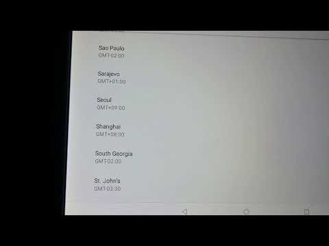 How to change Time Zone on your tablet