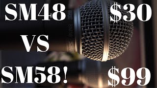 Video thumbnail for "SHURE SM48 VS. SHURE SM58" DYNAMIC "MICROPHONE REVIEW" (Epic Comparison Movie) by Stephen Saint-Felix