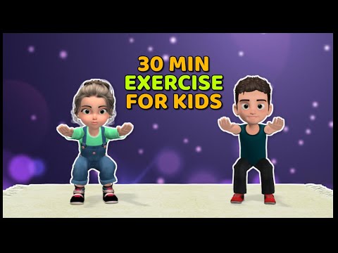30 MIN FULL BODY WORKOUT AT HOME: EXERCISE FOR KIDS