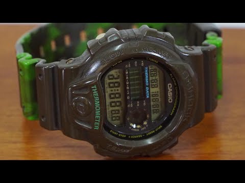 Thermometer sensor equipped G-Shock DW-6100 Zebra pattern watch review
