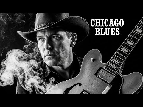 Chicago Blues Instrumental Electric Guitar Jam Session Strong Rhythm and Classic Blues Emotion