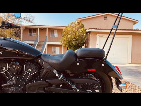 Indian Scout Sixty, Forge LLC 24” Sissy Bar, Mustang passenger seat