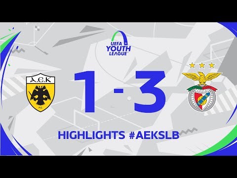HIGHLIGHTS YOUTH LEAGUE: AEK 1-3 SL Benfica