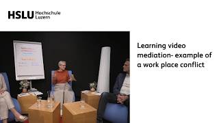 Learning video mediation- example of a work place conflict