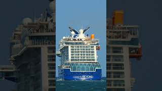Celebrity Beyond cruise ship departs from Fort Lauderdale port (turning back)