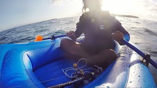 Fishing Jervis Bay in a $41 inflatable boat - Fishing Australia
