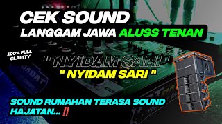 Download lagu LANGGAM CEK SOUND GAYENG 🔊 NYIDAM SARI CAMPURSARI Musiknya NYAMPLENG Buat Teman Santai🎶 mp3