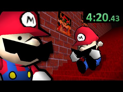 Speed running Mario 64 AS Speedrunner Mario