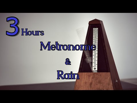 Relaxing Metronome & Gentle Rain For Sleep.65 BPM. Sounds for Sleep, Anxiety, Meditation. Sleep fast