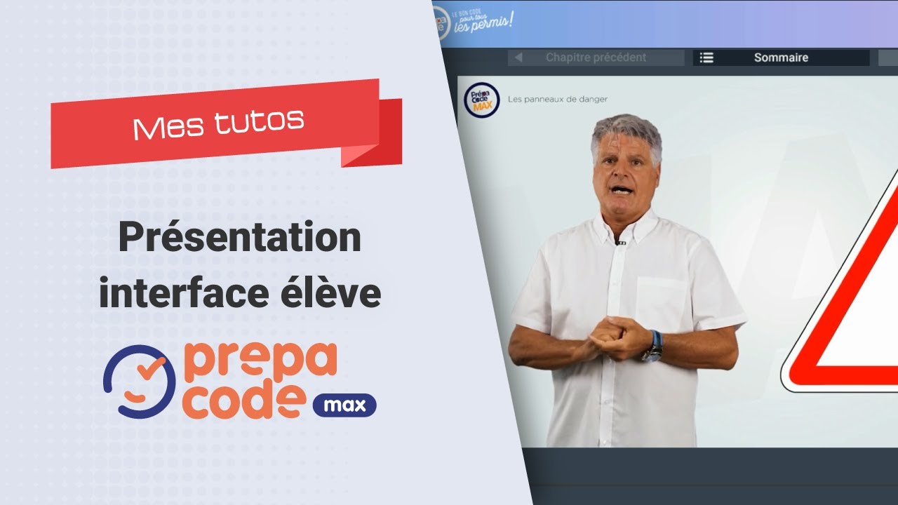 Prépacode Max interface élève