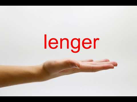 How to Pronounce lenger - American English