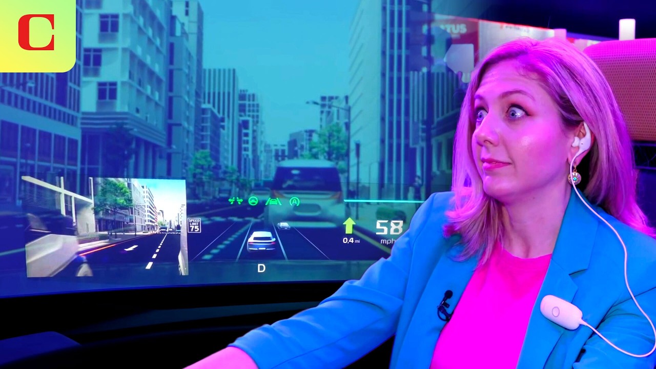 Hyundai Mobis Made a Magic Disappearing Holographic Windshield Display