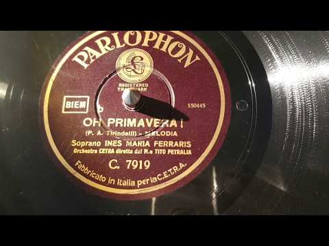 ines maria ferraris - oh primavera !  - 78 giri