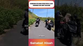 Download lagu A series of motorcycle accidents occurred on a narrow and steep mountain road #shorts mp3