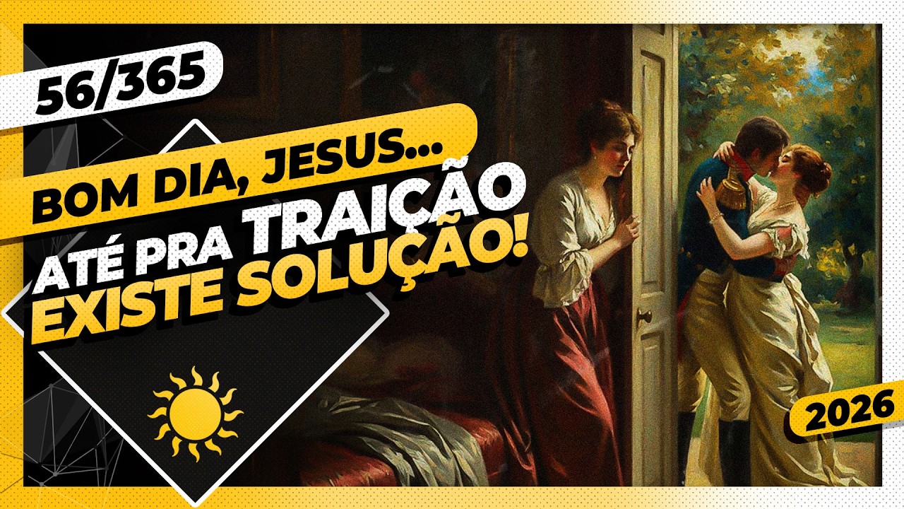 ATÉ PRA TRAIÇÃO EXISTE SOLUÇÃO - Bom dia, Jesus! 56/365 (2026)
