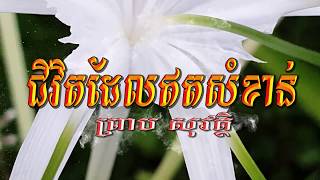 ជីវិតដែលឥតសំខាន់ (ព្រាប សុវត្ថិ) Lyrics Audio, RHM CD 314
