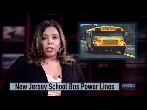 NJ School Bus & Downed Power Lines
