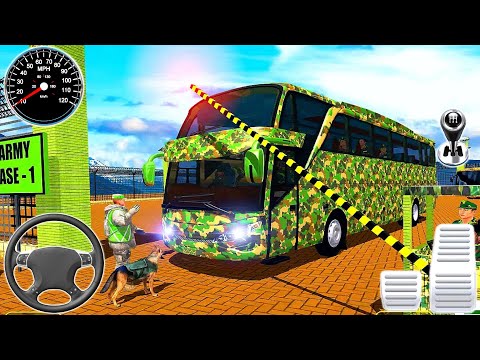 Army Bus Driving Games 3D - Army Bus Transporter Coach Fun - Android Gameplay #1