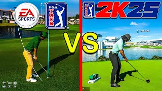PGA Tour 2K25 VS EA PGA Tour Gameplay Comparison