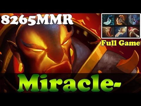 Dota 2 - Miracle- 8265MMR Plays Ember Spirit 39/0 - Full Game - Ranked Match Gameplay