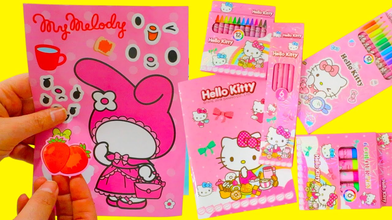 Hello Kitty Art Activities for Kids and DIY Make a Face Stickers