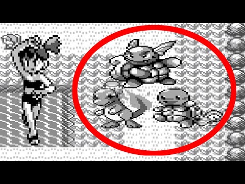 Glumanda Schiggy und Schillok vor Misty - ENGLISCHE Edition Glitch Pokemon Rot Blau - Mew Glitch