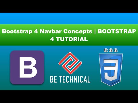 Bootstrap 4 Navbar Concepts | BOOTSTRAP 4 TUTORIAL