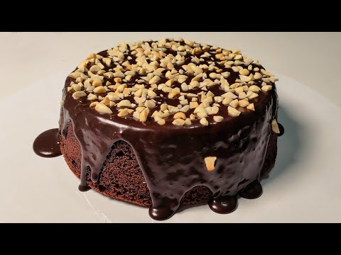 molten chocolate cake with cashew