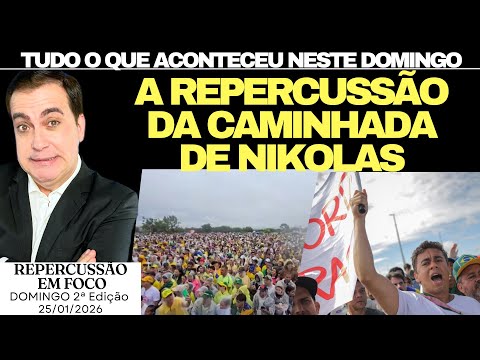 REPERCUSSÃO GIGANTE DA CAMINHADA ACORDA BRASIL, NIKOLAS FERREIRA VISITA HOSPITAL, NOTÍCIAS RAIO