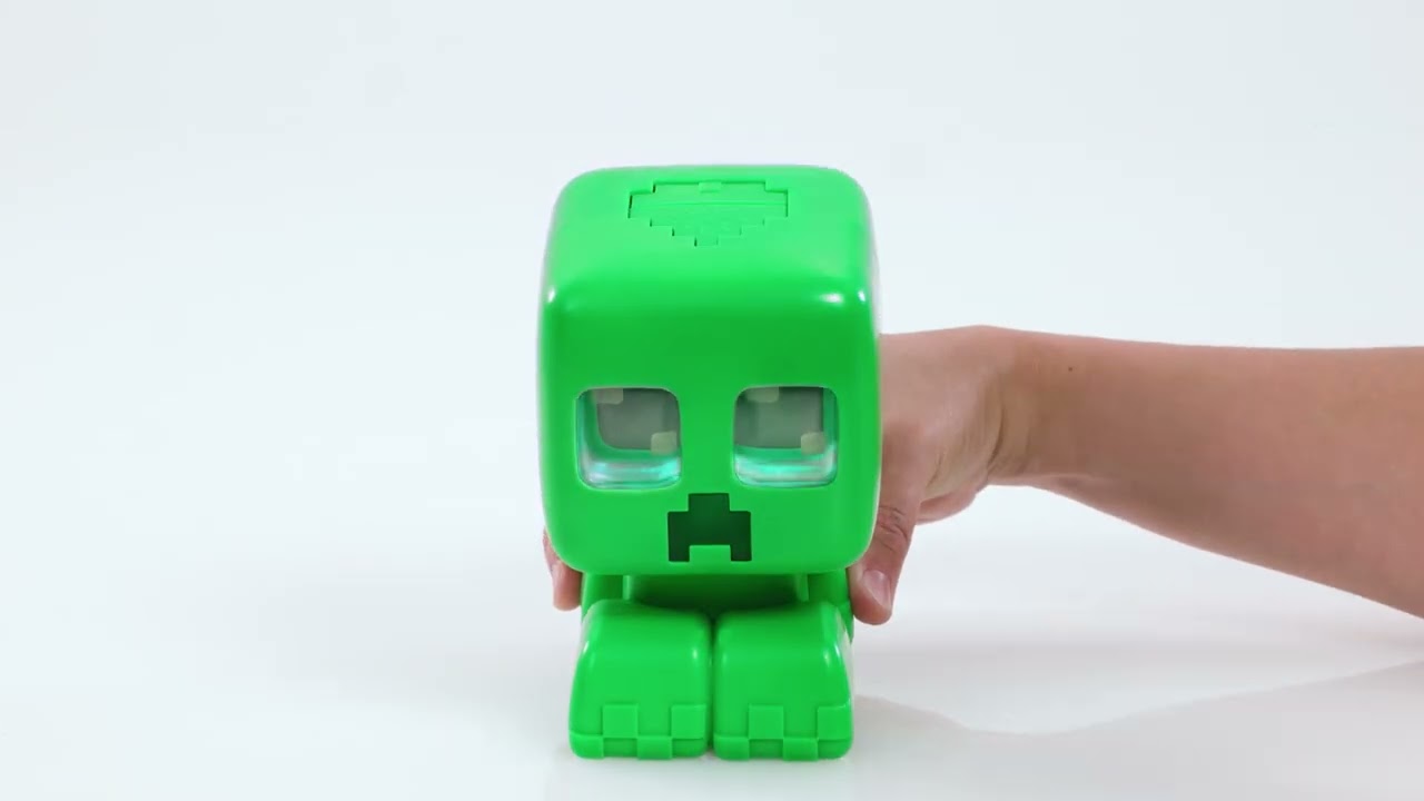 Minecraft My Pet Creeper – Interaktiv Figur med Lyd & Lys! 💥💚