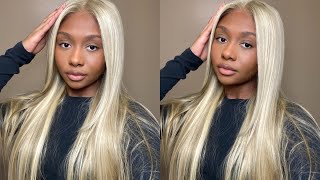 THIS BLONDE 26 INCH WIG IS BOMB! 🔥😍 5 Minute Wear & Go Wig Install | Ft. Ashimary Hair