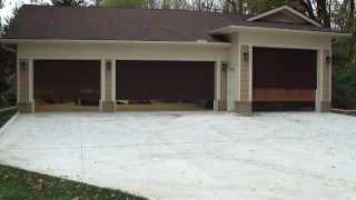 FlyAway Motorized Screen and Clopay Caynon Ridge Garage Doors