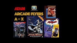 The A - X (no Z!)  of Atari Arcade Flyers + Arcade soundtracks!