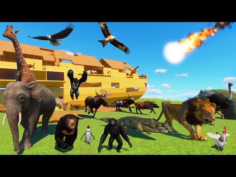 200 Animals Escape Meteor From Noah's Ark to Strongest Bunker Animal Race in Planet Zoo Elephant