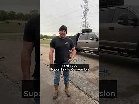 Super Single Conversion on Ford F550 of Attaway Customs (Texas)
