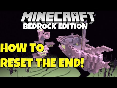 Minecraft Bedrock How To Reset The END DIMENSION! PE PC MCPE Xbox