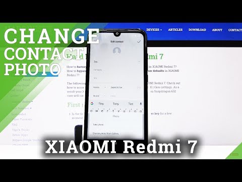 How to Add Contact Photo in XIAOMI Redmi 7 – Personalize Contact Profile