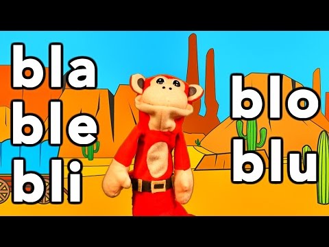 Silabas bla ble bli blo blu - El Mono Sílabo - Videos Infantiles - Educación para Niños #