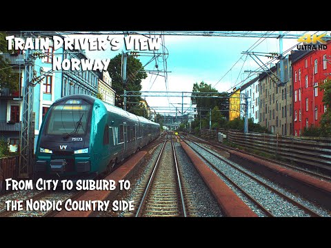 4K CAB VIEW: City to Suburb to the Nordic Countryside