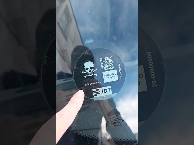 Vídeo relacionado con OTHER Vinilo Adhesivo Pegatina Sticker Distintivo Ambiental Coche VEHICULO TOXICO JDT INVERTIDO