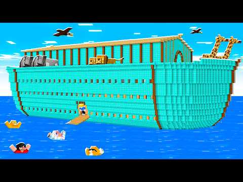 CRIEI uma ARCA DE PRO para SALVAR meus AMIGOS no Minecraft!
