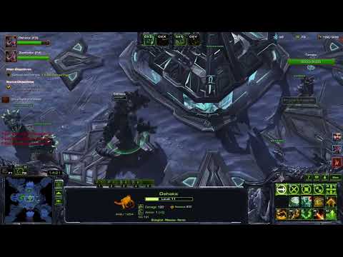 [SC2 Co-op] Temple of the Past Dehaka 3000 HP Temple All Clear Solo in 9:17 (Brutal Difficulty)