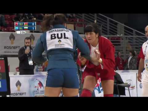 SAMBO WOMAN WC 2016 80kg  TSIMASHENKA SVIATLANA BLR   ORYASHKOVA MARIYA BUL