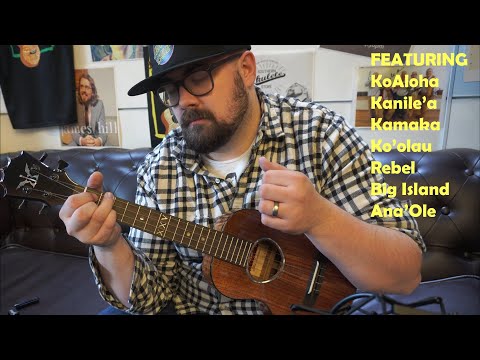 10 x Extra Special Tenor Ukuleles - (Kamaka, Kanile'a, KoAloha, Ko'olau Rebel, Big Island, Ana'Ole)